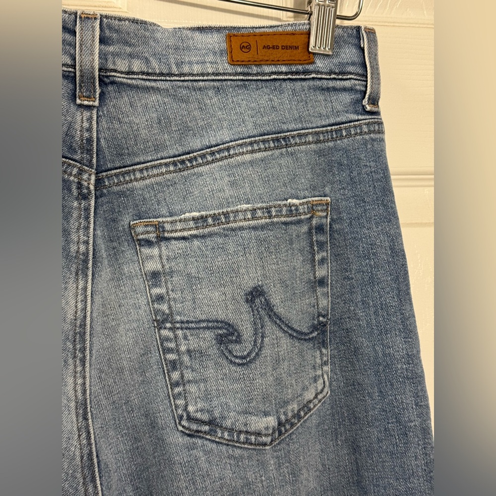 AG Adriano Goldschmied Brinley Mid Rise Straight Leg Jeans Size 28 - Picture 9 of 13